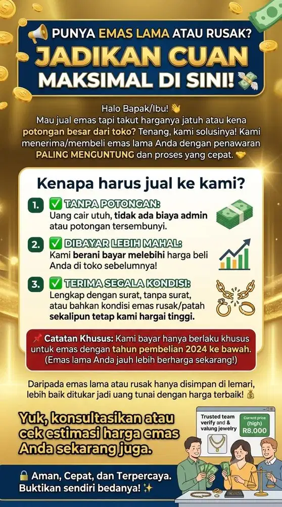 DIBELI EMAS DENGAN HARGA CUAN