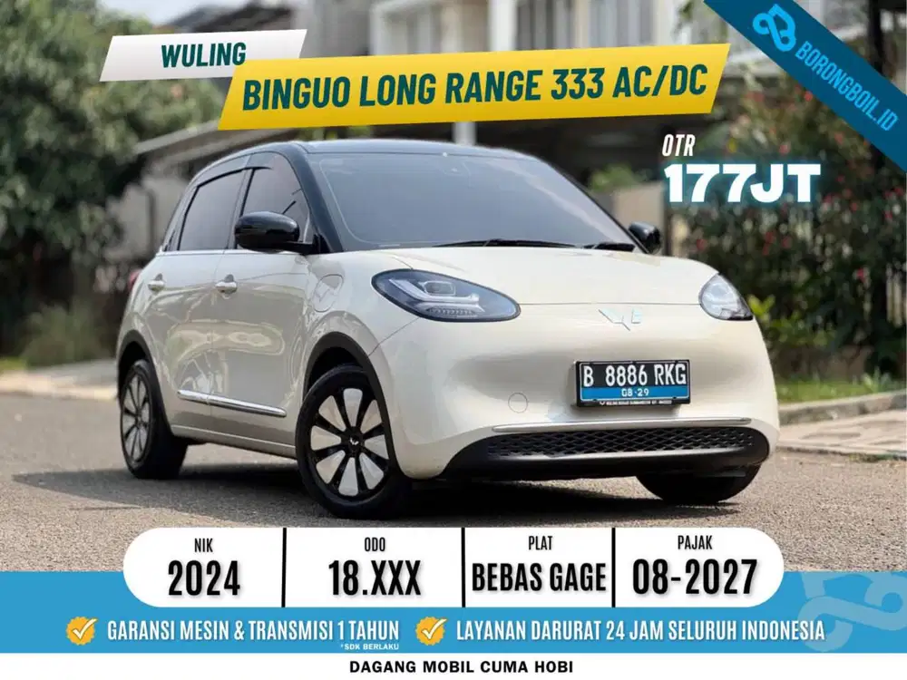 WULING BINGUO LONG RANGE 333 AC/DC COKLAT MUDA 2024