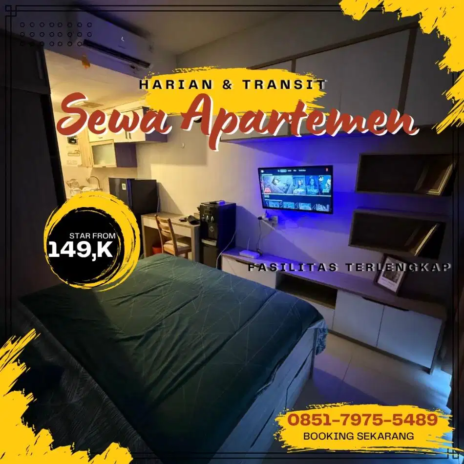 Sewa apartemen Harian/Transit Green Pramuka Jakarta Pusat Termurah