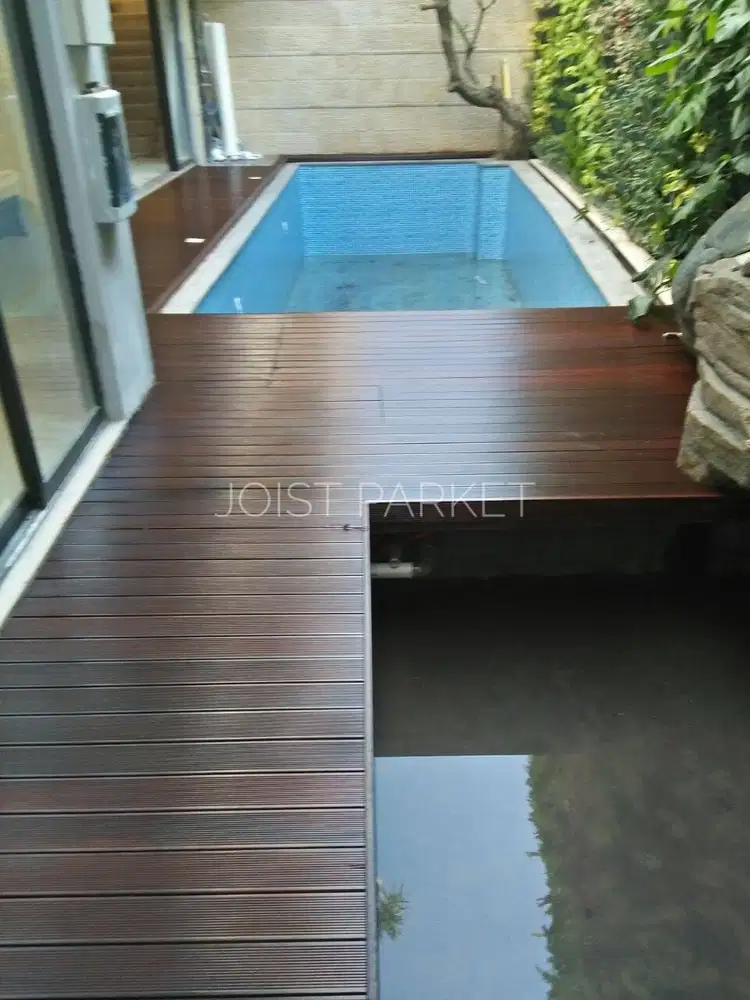 Decking Lantai Kayu Ulin Jogja Premium - Kayu Besi Khusus Outdoor