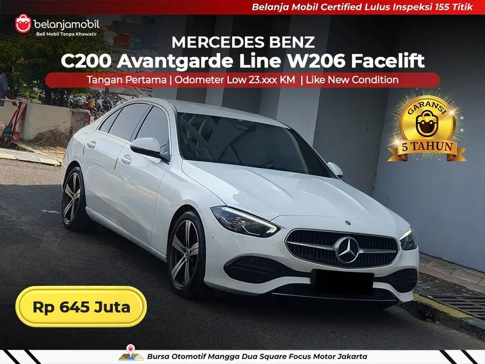 [LOW KM 23RB] Mercedes Benz Mercy C 200 C200 Avantgarde W206 2022/2023