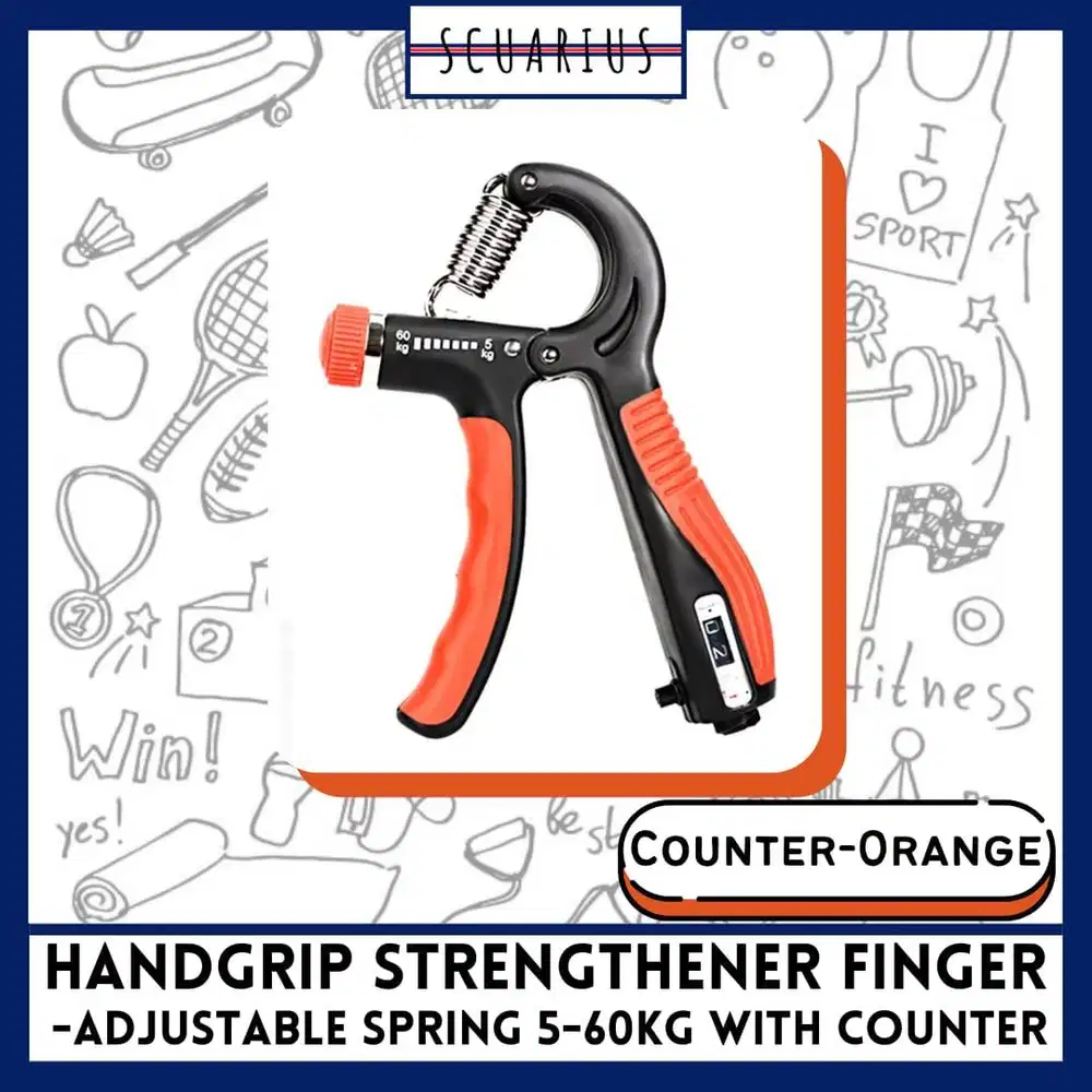 HANDGRIP STRENGTHENER ADJUSTABLE 5–60KG FINGER & FOREARM TRAINER