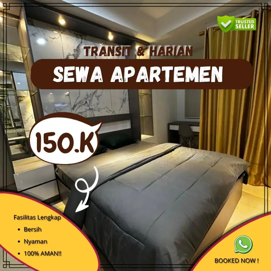Disewakan Apartemen Green Pramuka Harian/Transit Jakarta Pusat