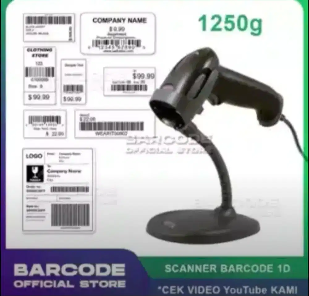 Honeywell Voyager 1250G barcode scanner bekas
