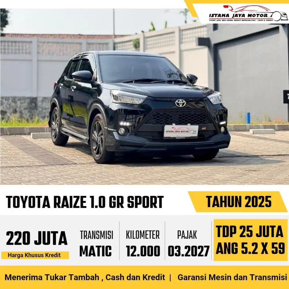 Toyota Raize GR Sport AT th 2025 #istana jaya motor