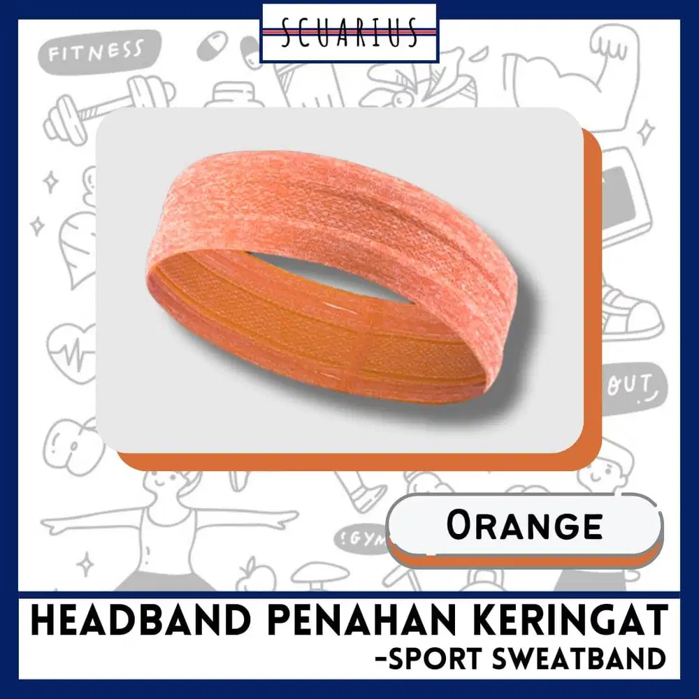 HEADBAND SPORT SWEATBAND | PENAHAN KERINGAT OLAHRAGA | ELASTIS