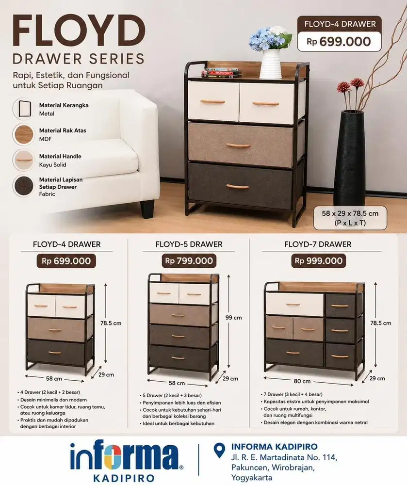 Drawer floyd by Informa