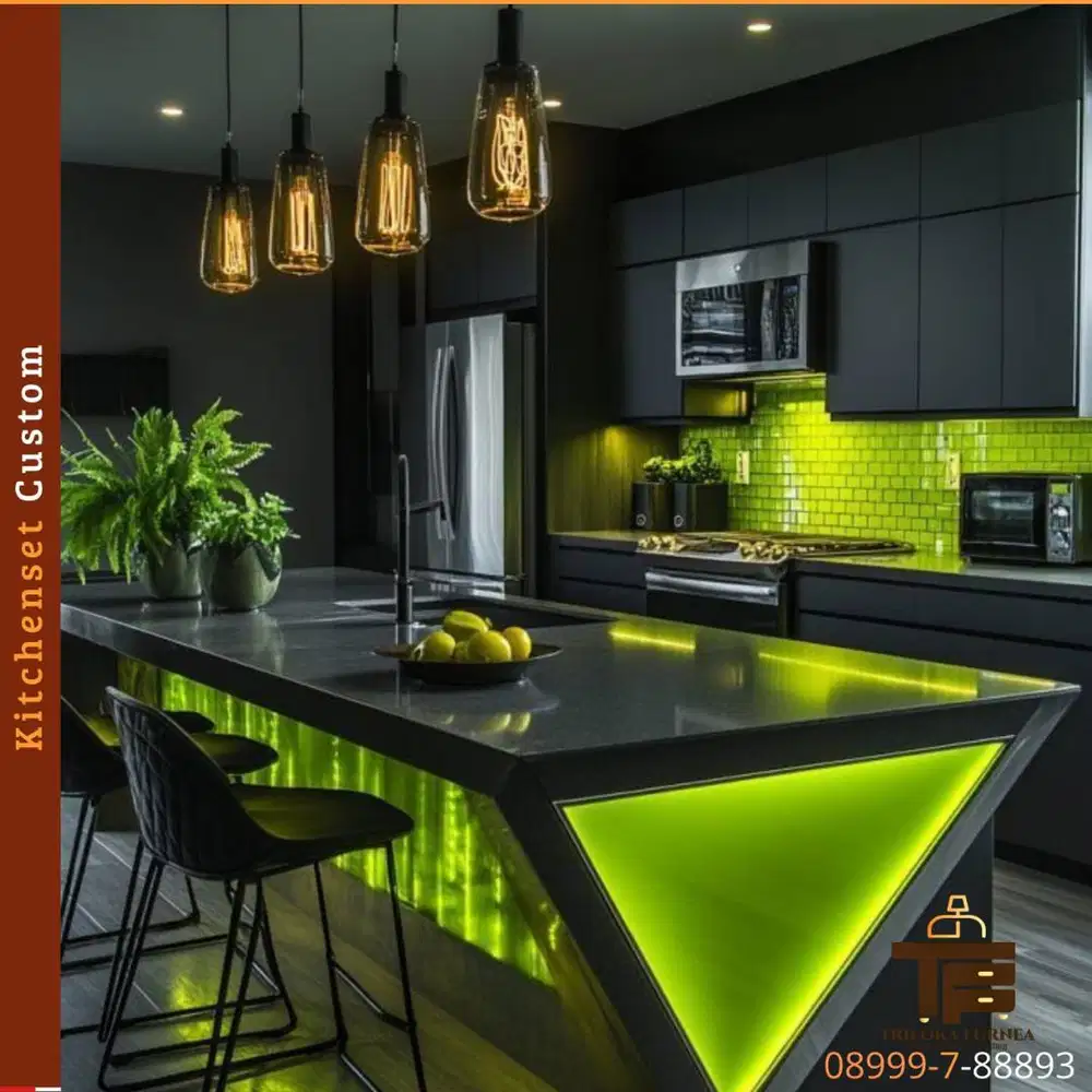 Kitchen Set Custom Modern | Material Premium | Finishing Rapih
