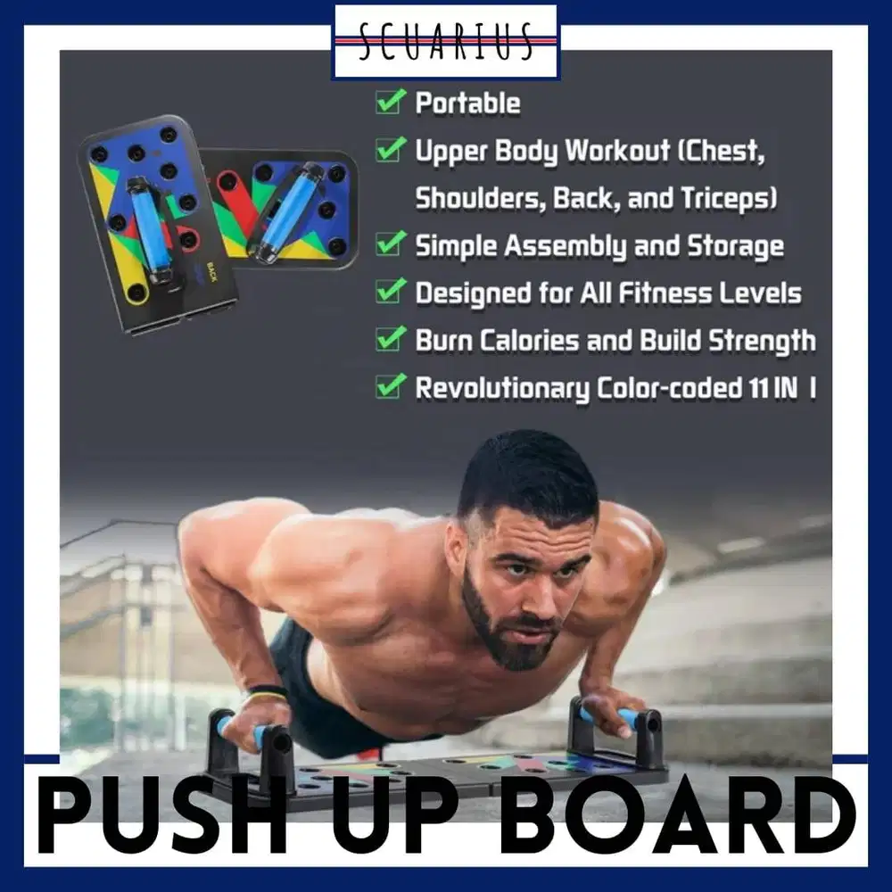 PUSH UP BOARD 14 IN 1 | FOLDABLE PUSH UP TRAINER | ALAT LATIHAN DADA