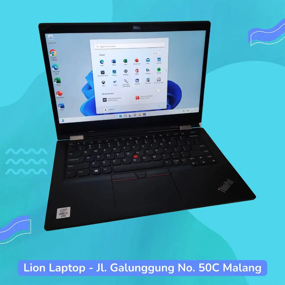 RAM 16GB Core i5 Gen10 Flip 360° SSD 256GB Lenovo Thinkpad YOGA L13 [0