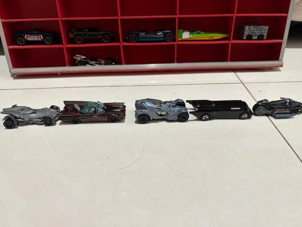Set 5pcs Hot Wheels Batmobile Series - Koleksi Diecast Batman Original