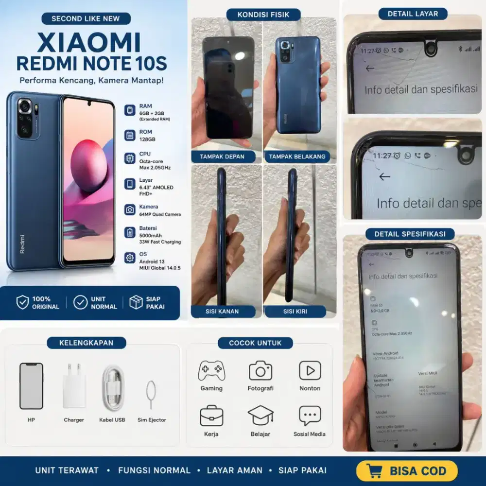 Redmi note 10s 6/128GB (NEGO)