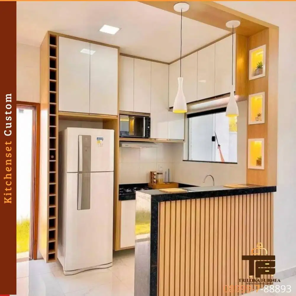Kitchen Set Custom Minimalis Modern | HPL Premium | Kualitas Terbaik