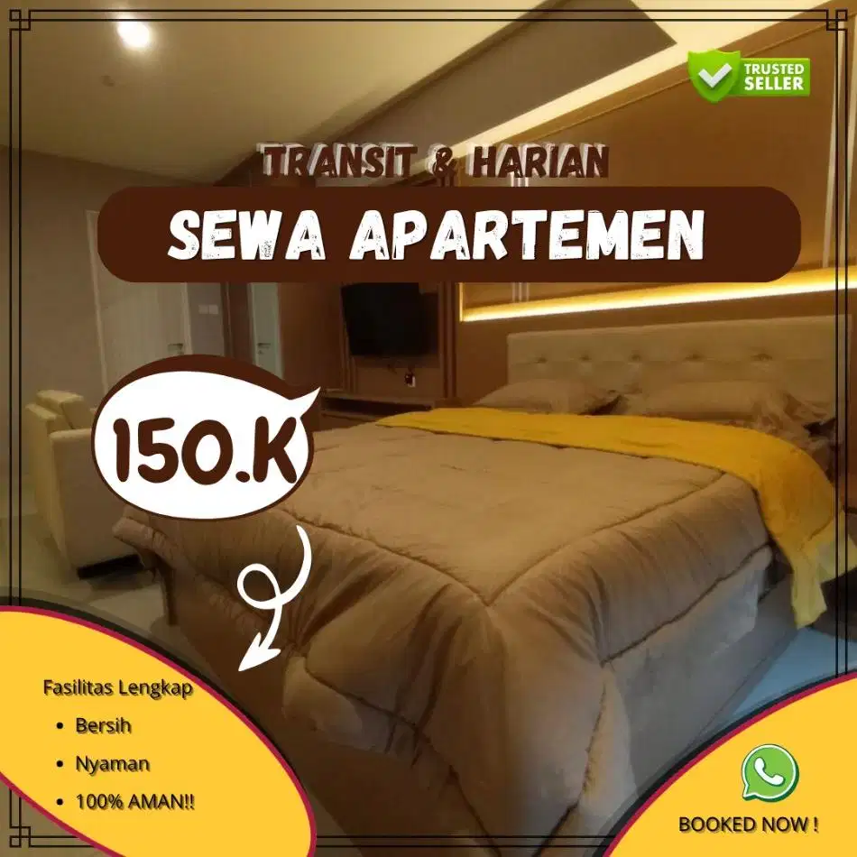 Disewakan Apartemen Kalibata City Harian/Transit Termurah Jaksel