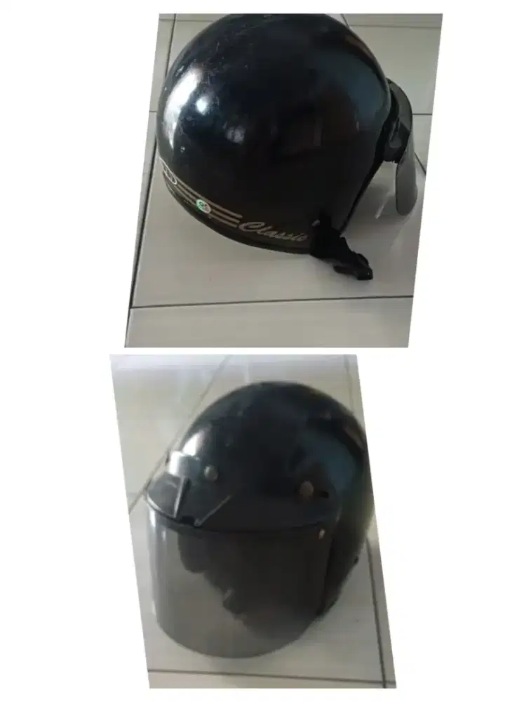 Helm classic hitam