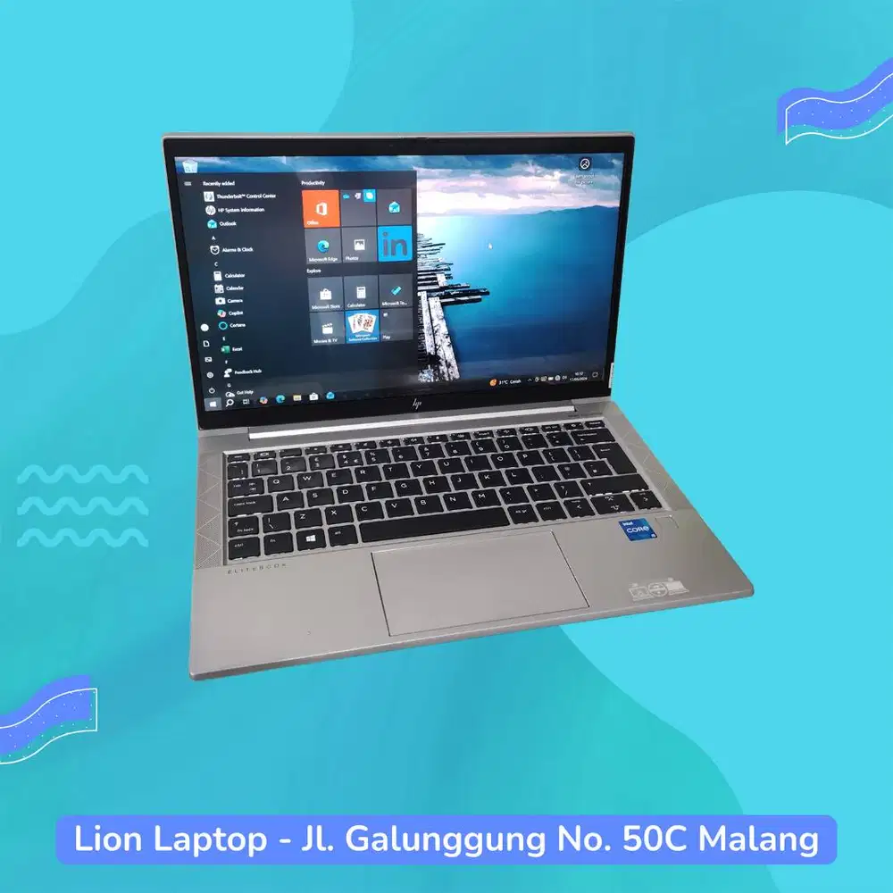 Alumunium Body Core i5 Gen 11 8/256 Slim HP Elitebook 830 G8 [06|07]