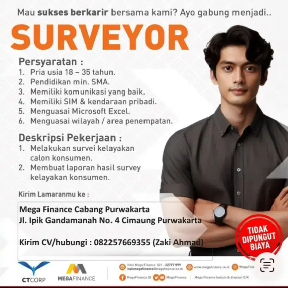 Dibutuhkan Segera Surveyor