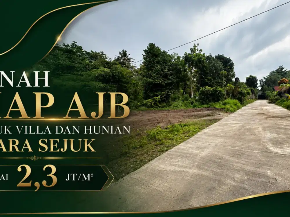 SHM Pekarangan Siap AJB Pakem View Merapi Cocok Villa & Investasi