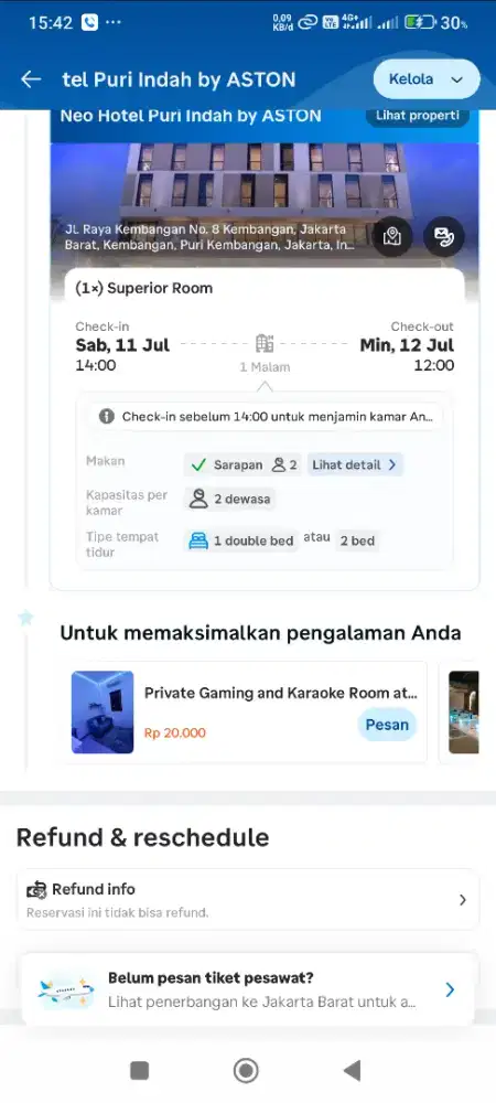 Jual tiket hotel