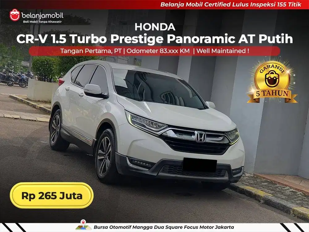 [ GARANSI 5TH ] Honda CRV CR-V CR V 1.5 Turbo Prestige 2017/2018