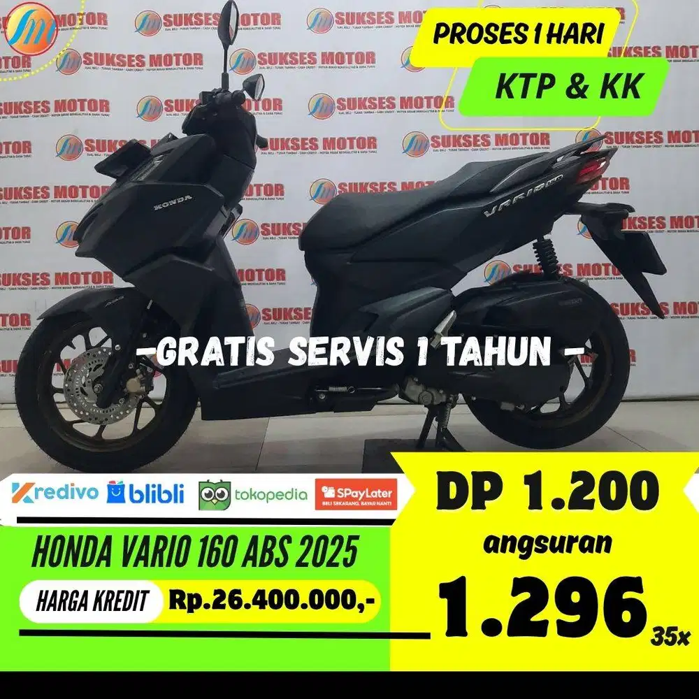 HONDA VARIO 160 ABS 2025 KREDIT MURAH ANGSURAN TERJANGKAU BERGARANSI