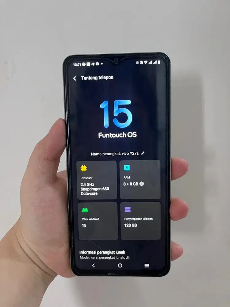 Jual HP Vivo Y27S  RAM8+8GB / 128GB