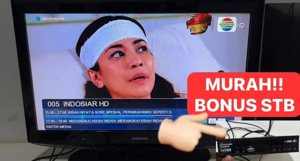 TV Samsung 40 Inch + BONUS STB Kondisi Normal Jernih Siap Nonton
