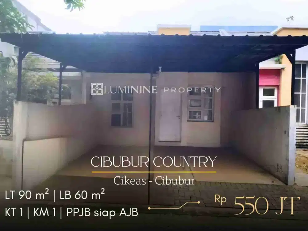DIJUAL RUMAH DI CIBUBUR COUNTRY CIKEAS, CIBUBUR (MP)