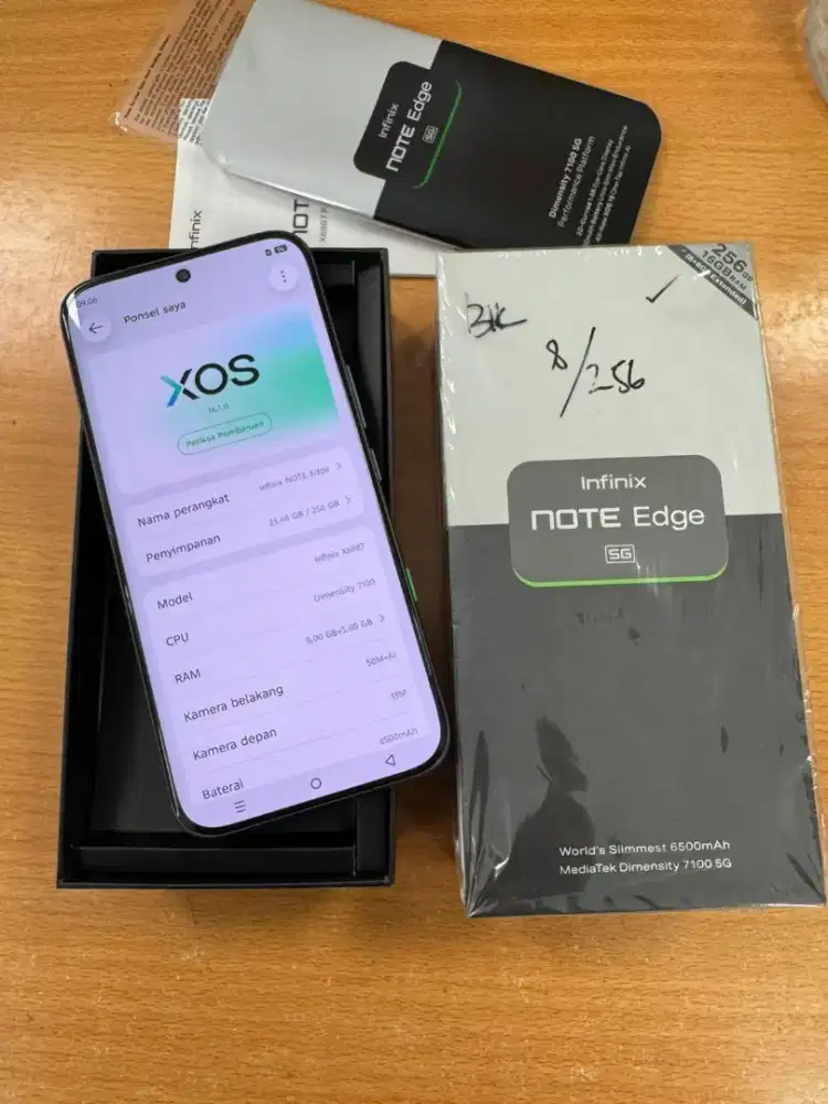 Infinix Note Edge Warna Titan 8/256 GB (Like New)