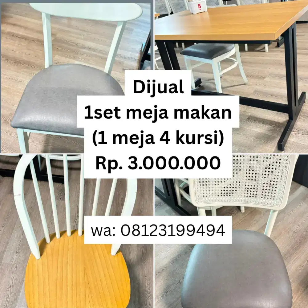 Meja kursi makan