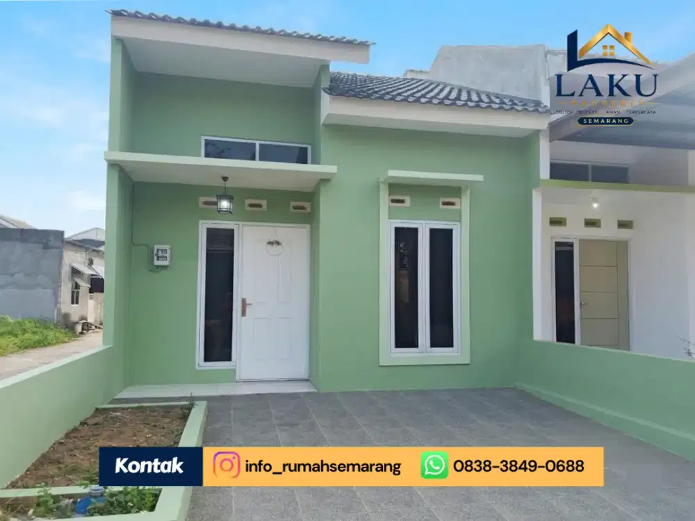 Pasti ACC! Rumah Cantik Tipe 42 Full Bangunan di Ungaran Timur, Bisa In-House!