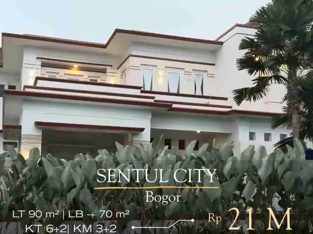 DIJUAL RUMAH MEWAH VIEW GUNUNG PANCAR DI SENTUL CITY, BOGOR (MP)