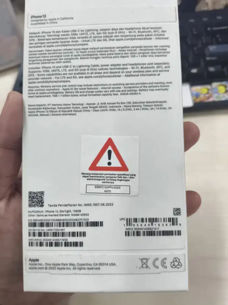 I PHONE 13 128 MB