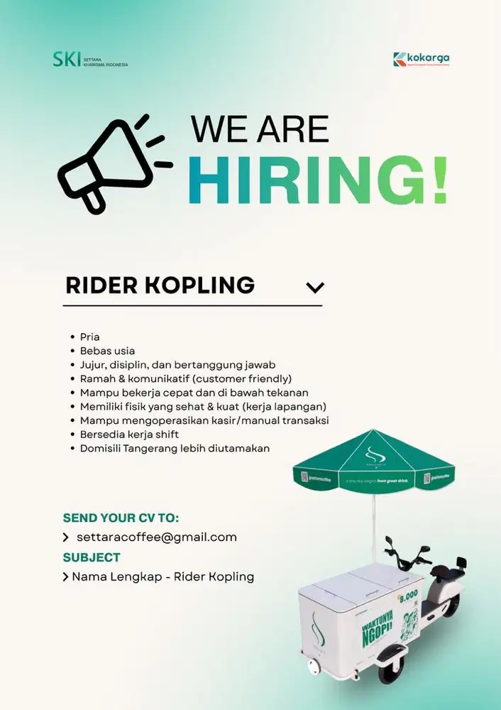 Loker Driver Kopi Keliling