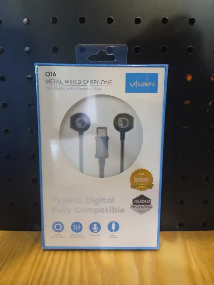 VIVAN Q16 Earphone Kabel Type C Hifi Audio Powerful Bass