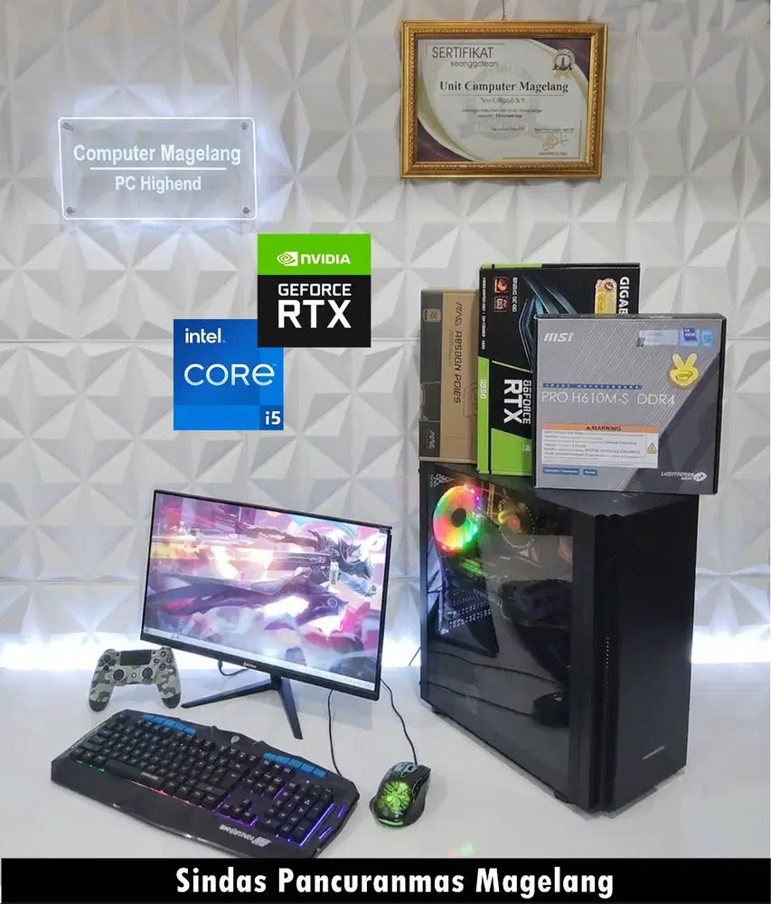 PC New ( Mix ) 1 TH  i5 gen 14 II RTX 3050 8 GB II MSI II Led 22'