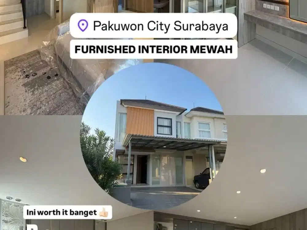 BEST DEAL! Dijual rumah full furnished suvadiva pakuwon city