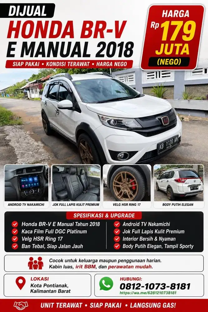 Di Jual Honda BR-V Manual Tahun 2018