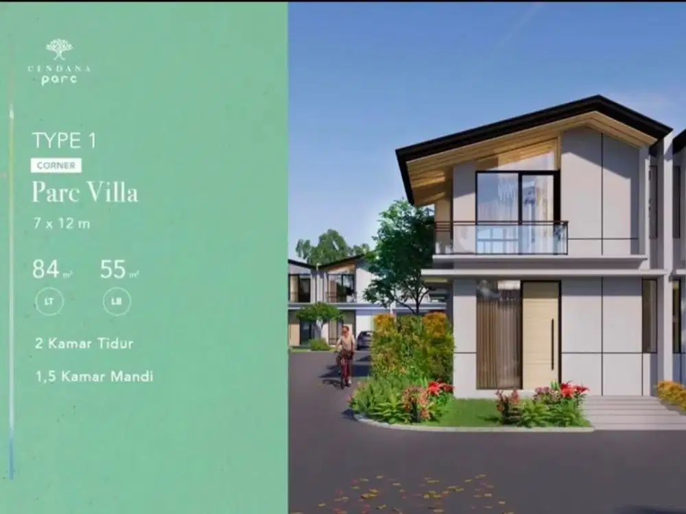 Dijual Rumah Hoek Cendana Parc Lippo Karawaci Free Ac dan Kitchen Set