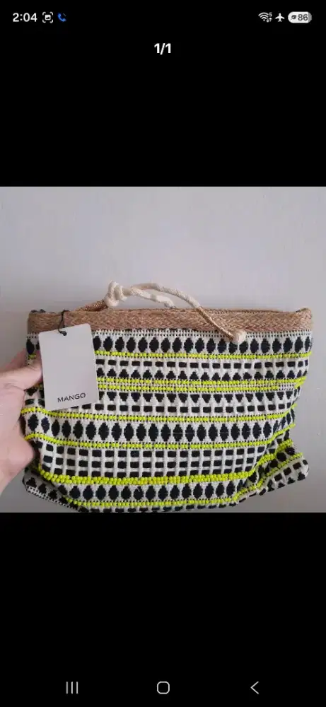 Pouch Mango rajut original