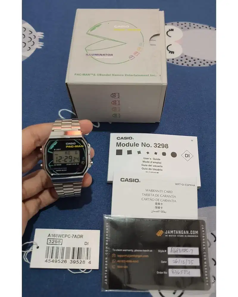 Jam tangan Casio pacman pac man A168 A168wepc original
