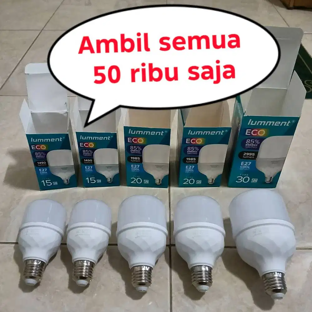 Lampu LED Kondisi Baru, murah 50 ribu = 5 Lampu