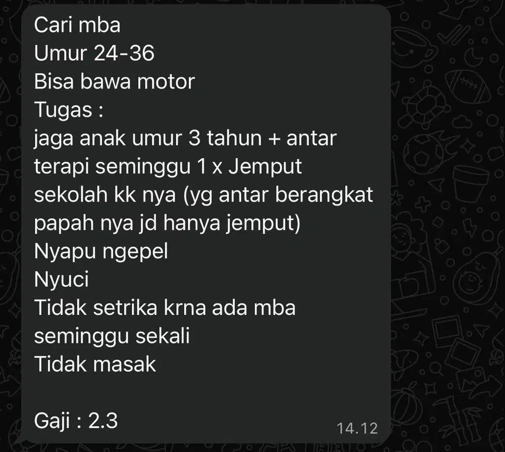 Cari ART NGINEP DEPOK