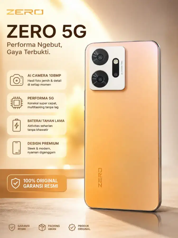 Infinix Zero 20 4G 8/256GB Fullset Original - Mulus, Kamera 108MP,