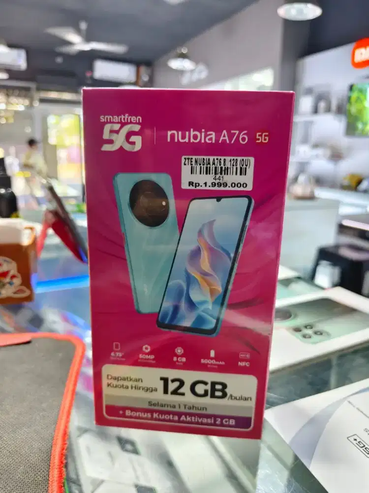 ZTE NUBIA A76 5G 8/128 ATLANTIS DAHSYAT