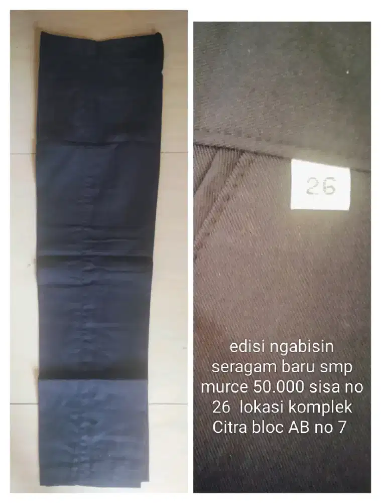 Jual celana seragam baru