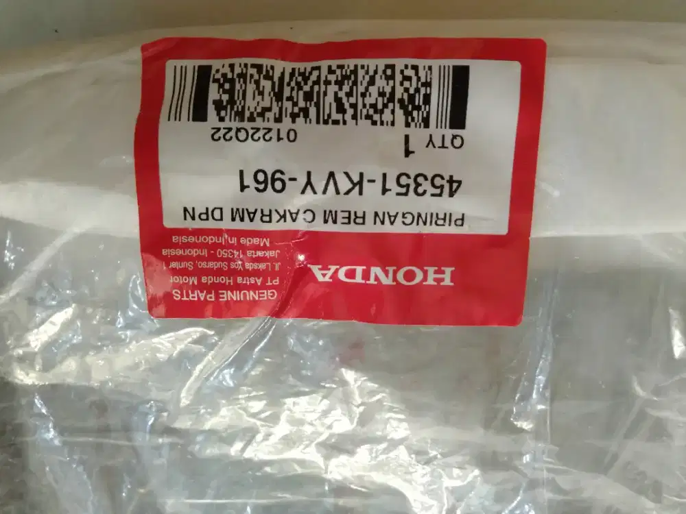 Piringan rem cakram honda