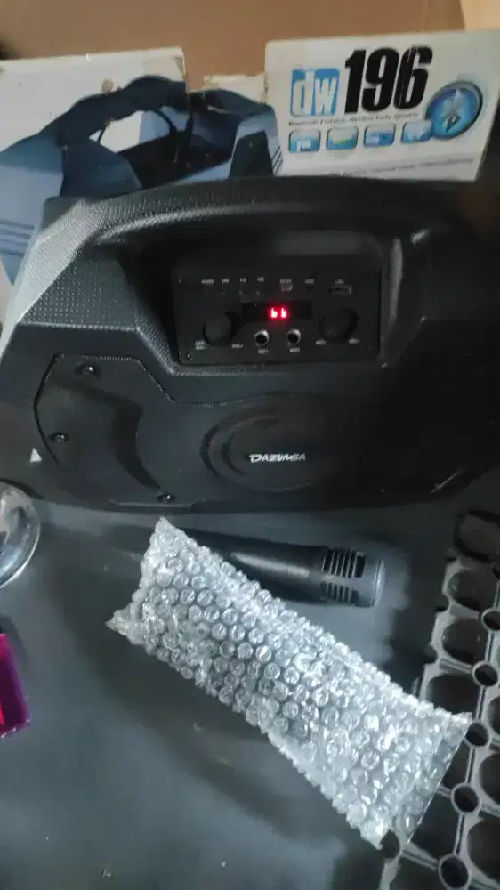 Speaker Portable Dazumba dw196 Karaoke dan Gitar Radio FM Flashdisk