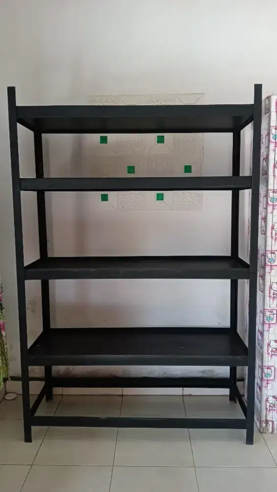 Rak Metal 5 tingkat Hitam Informa