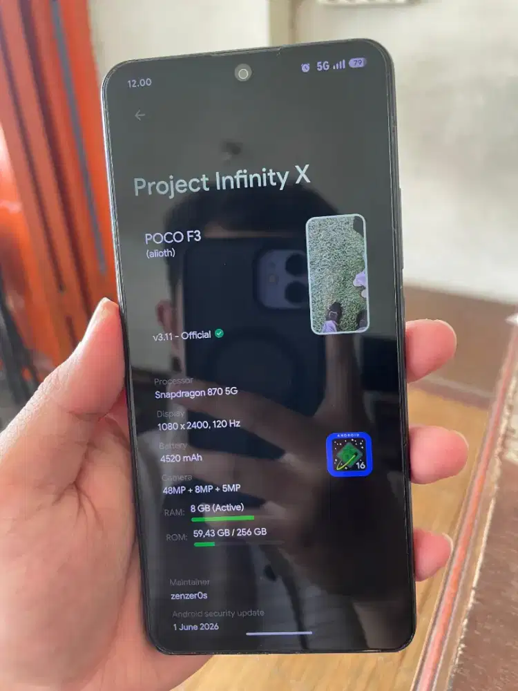 poco f3 8/256gb batangan